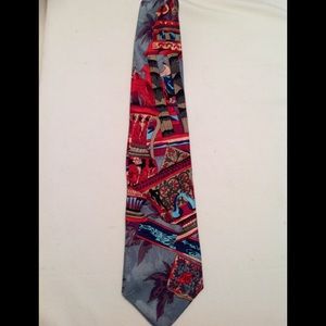 Carlo Ricci men's all silk neck tie, used